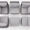 OUTDOOR Gartensofa Eckelement grau^ Lounge Sessel