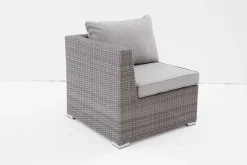 OUTDOOR Gartensofa Eckelement grau^ Lounge Sessel