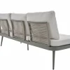 OUTDOOR Gartensofa links grünweißbeige^ Gartensofas