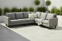 OUTDOOR Gartenspeiselounge Sunbrella grauschwarz^ Gartenlounge Sets