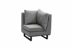 OUTDOOR Gartenspeiselounge Sunbrella grauschwarz^ Gartenlounge Sets