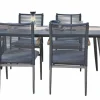 OUTDOOR Garten-Tischgruppe 7-teilig grau^ Gartenlounge Sets