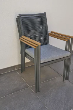 OUTDOOR Garten-Tischgruppe 7-teilig grau^ Gartenlounge Sets