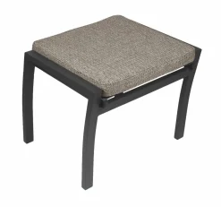 OUTDOOR Hocker silberfarbengrauschwarzbraun^ Gartenhocker