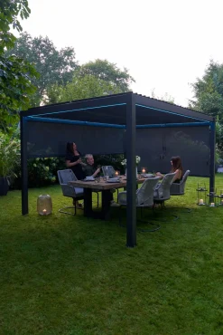 OUTDOOR LED-Beleuchtung Gartenpavillon weiß^ Sichtschutz Zubehör|Pavillons