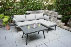 Gartenlounge Sets>OUTDOOR Lounge-Set 3 tlg. grau
