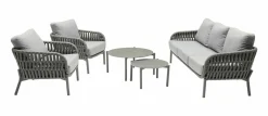 OUTDOOR Low Dining Gartensofa 3-Sitzer grau^ Gartensofas