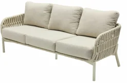 Gartensofas>OUTDOOR Low Dining Gartensofa 3-Sitzer beige