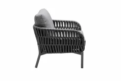 OUTDOOR Low Dining-Gartensessel grau^ Gartensessel