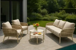OUTDOOR Low Dining-Gartensessel beige^ Gartensessel