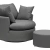 OUTDOOR Relaxhocker Sunbrella grau^ Gartenhocker