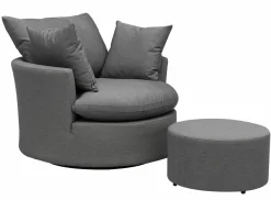 OUTDOOR Relaxhocker Sunbrella grau^ Gartenhocker