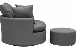 OUTDOOR Relaxhocker Sunbrella grau^ Gartenhocker