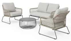 Gartenlounge Sets>OUTDOOR Rope Garten-Loungeset graubeigebraun