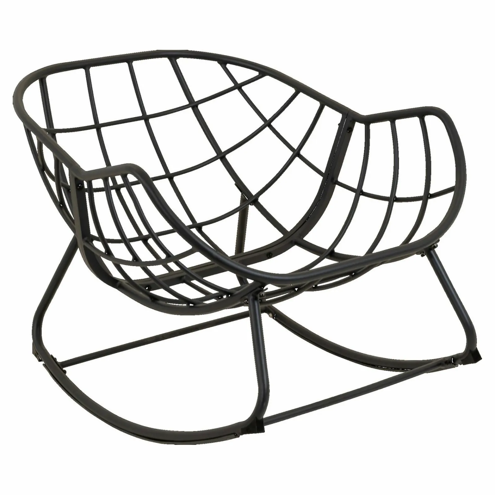 Lounge Sessel>OUTDOOR Schaukelstuhl grau