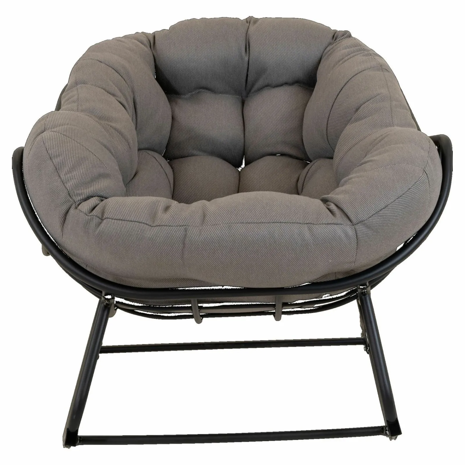 Lounge Sessel>OUTDOOR Schaukelstuhl grau