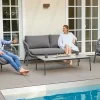 OUTDOOR 3-Sitzer Living Sofa grau^ Gartensofas