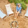 OUTDOOR Strandstuhl grau^ Klappstühle|Gartenklappstühle