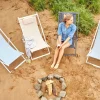 Klappstühle|Gartenklappstühle>OUTDOOR Strandstuhl klappbar pinkweiß