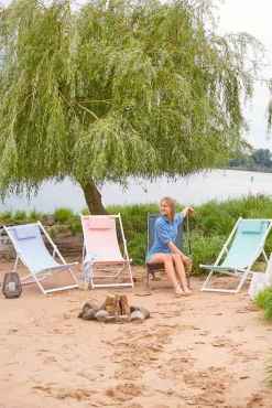 OUTDOOR Strandstuhl weiß^ Klappstühle|Gartenklappstühle