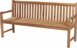 OUTDOOR Teak Gartenbank 150 braungrau^ Gartenbänke