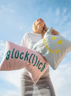 Pad Concept Kissenhülle GLÜCKLICH pink^ Kissenbezüge
