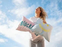 Pad Concept Kissenhülle GLÜCKLICH pink^ Kissenbezüge
