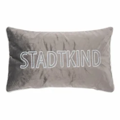 Pad Concept Kissenhülle STADTKIND graublau^ Kissenbezüge