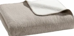 Paras Lifestyle Wendedecke ecru-stone braunbeige^ Wohndecken