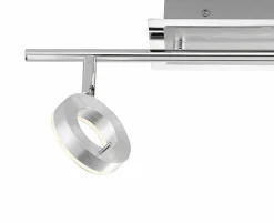 Paul Neuhaus LED-Deckenleuchte 2 flg silberfarben^ Deckenleuchten|Spots
