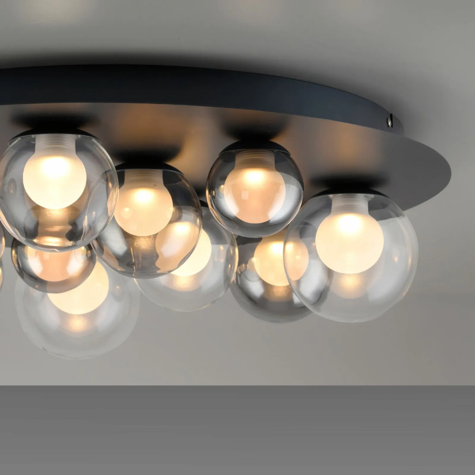 Deckenleuchten>Paul Neuhaus LED-Deckenleuchte 11flg grau