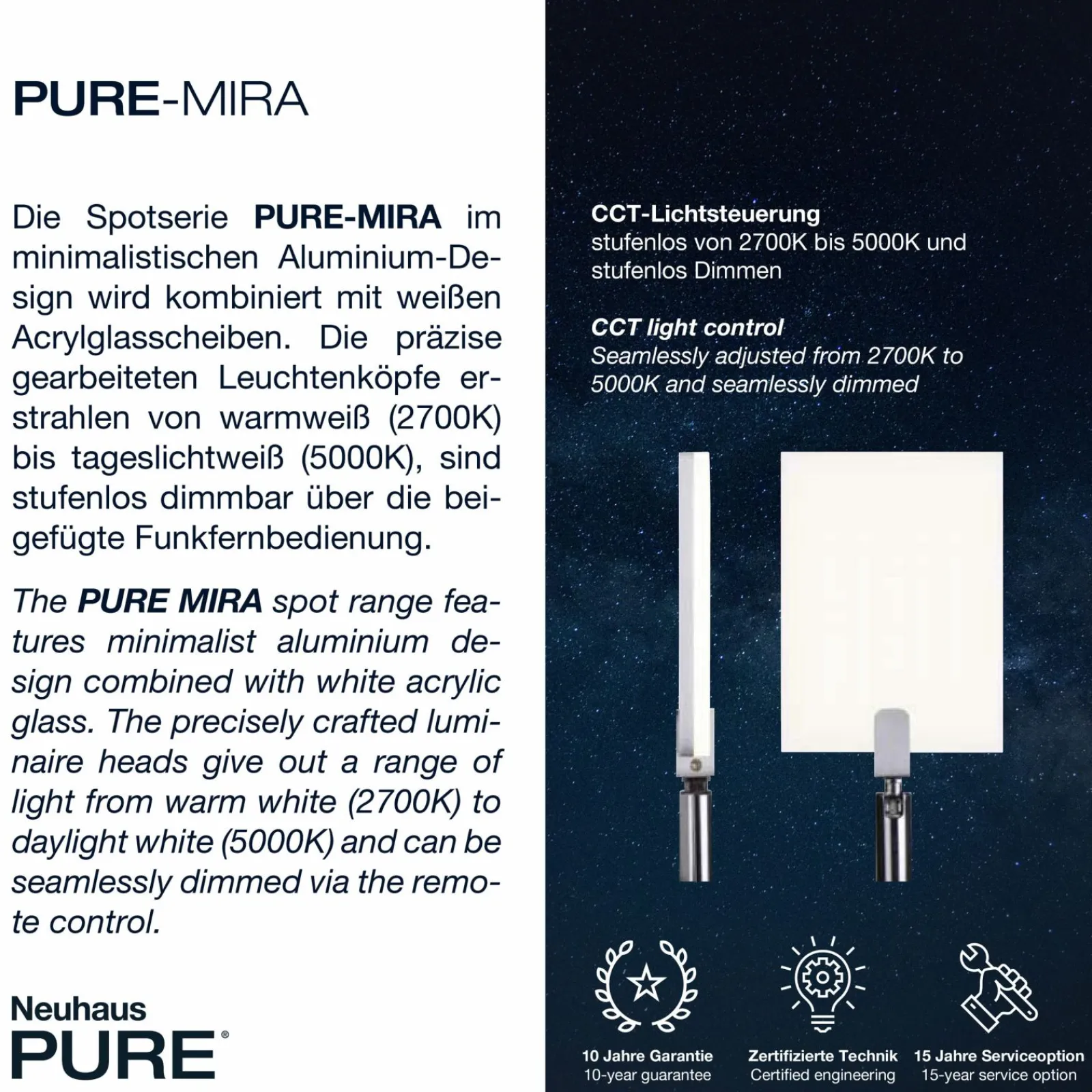 Paul Neuhaus LED-Deckenleuchte 2flg schwarz^ Deckenleuchten