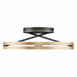 Deckenleuchten>Paul Neuhaus LED-Deckenleuchte 2flg schwarzgoldfarben