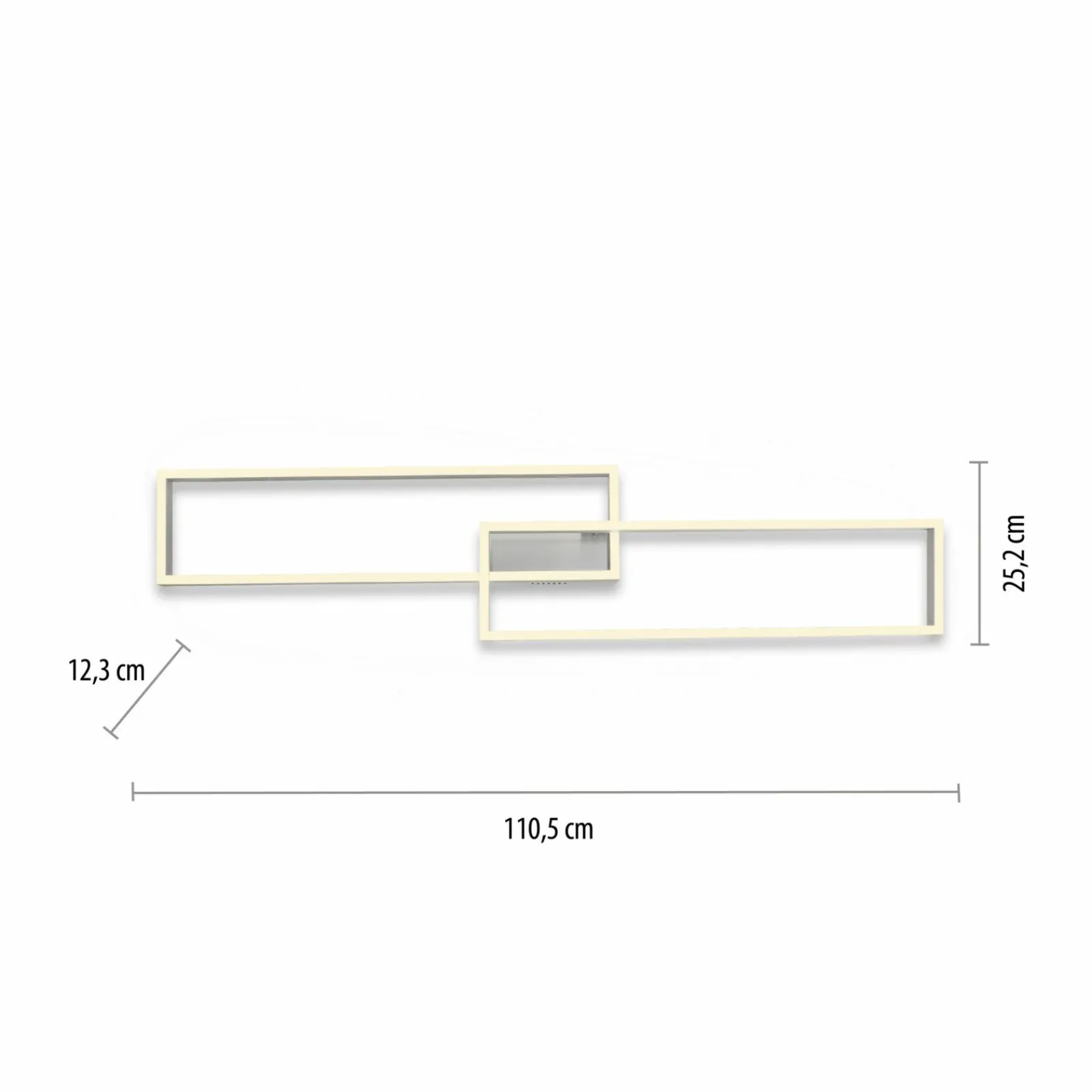Deckenleuchten>Paul Neuhaus LED-Deckenleuchte 2flg silberfarben