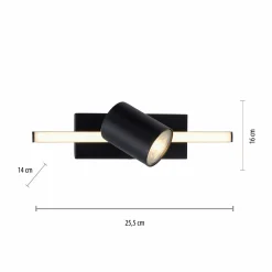 Paul Neuhaus LED-Deckenleuchte 1flg schwarz^ Deckenleuchten|Wandleuchten