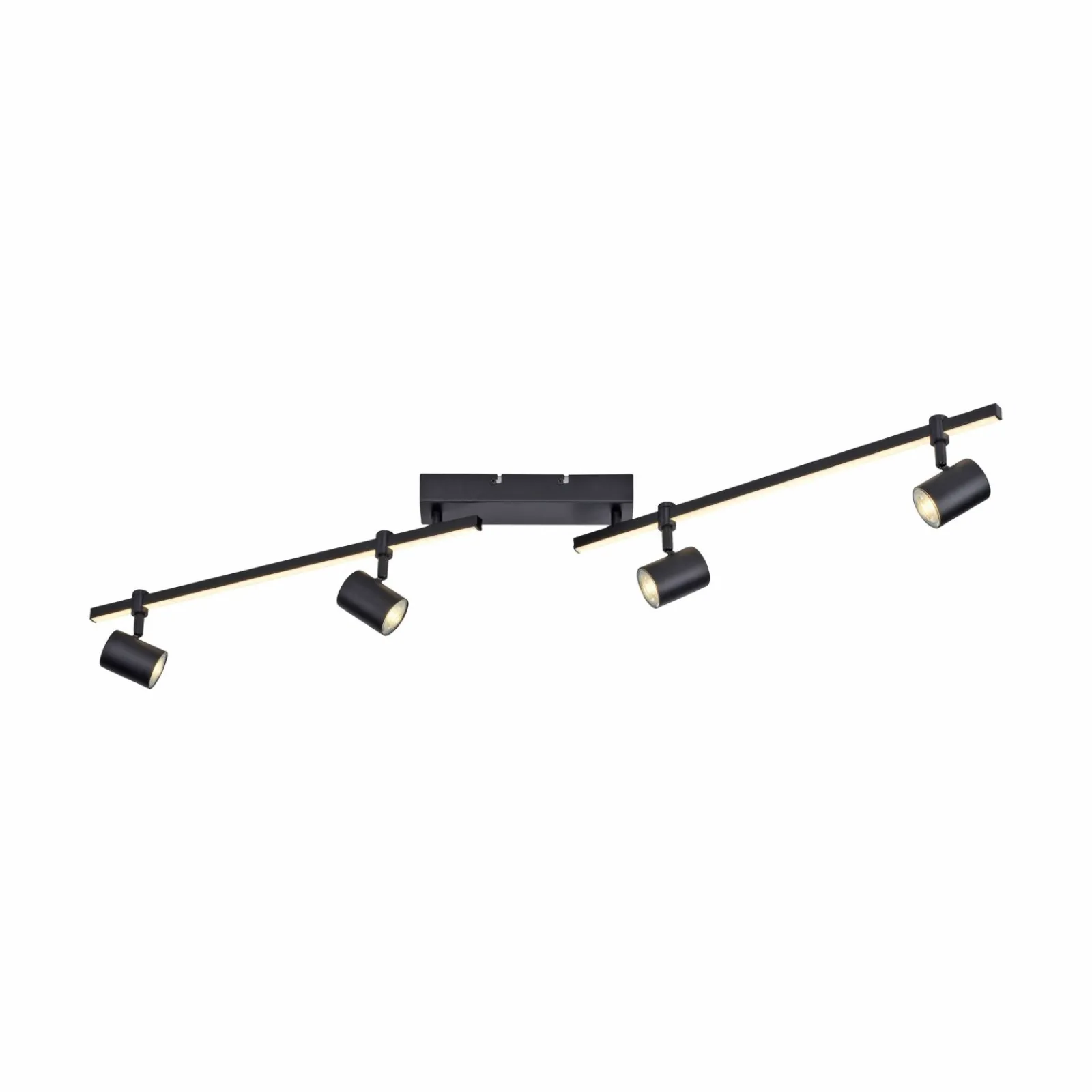 Deckenleuchten>Paul Neuhaus LED-Deckenleuchte 4flg schwarz