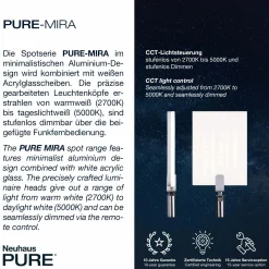 Paul Neuhaus LED-Deckenleuchte 2flg silberfarben^ Deckenleuchten