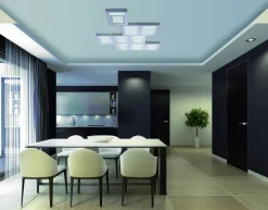 Paul Neuhaus LED-Deckenleuchte 2flg silberfarben^ Deckenleuchten
