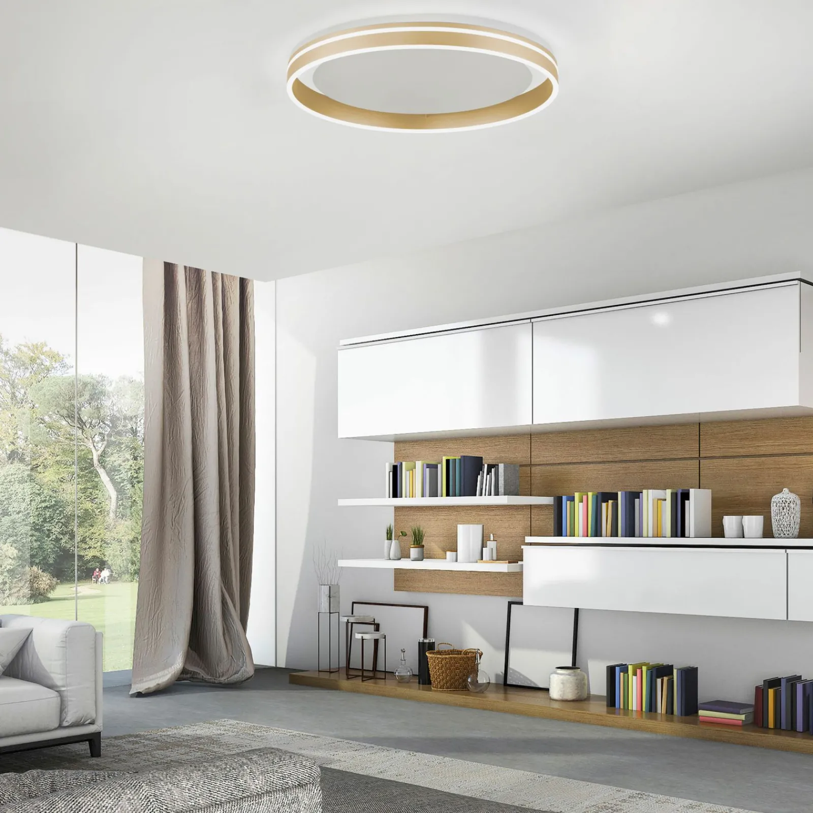 Deckenleuchten>Paul Neuhaus LED-Deckenleuchte 1flg goldfarben