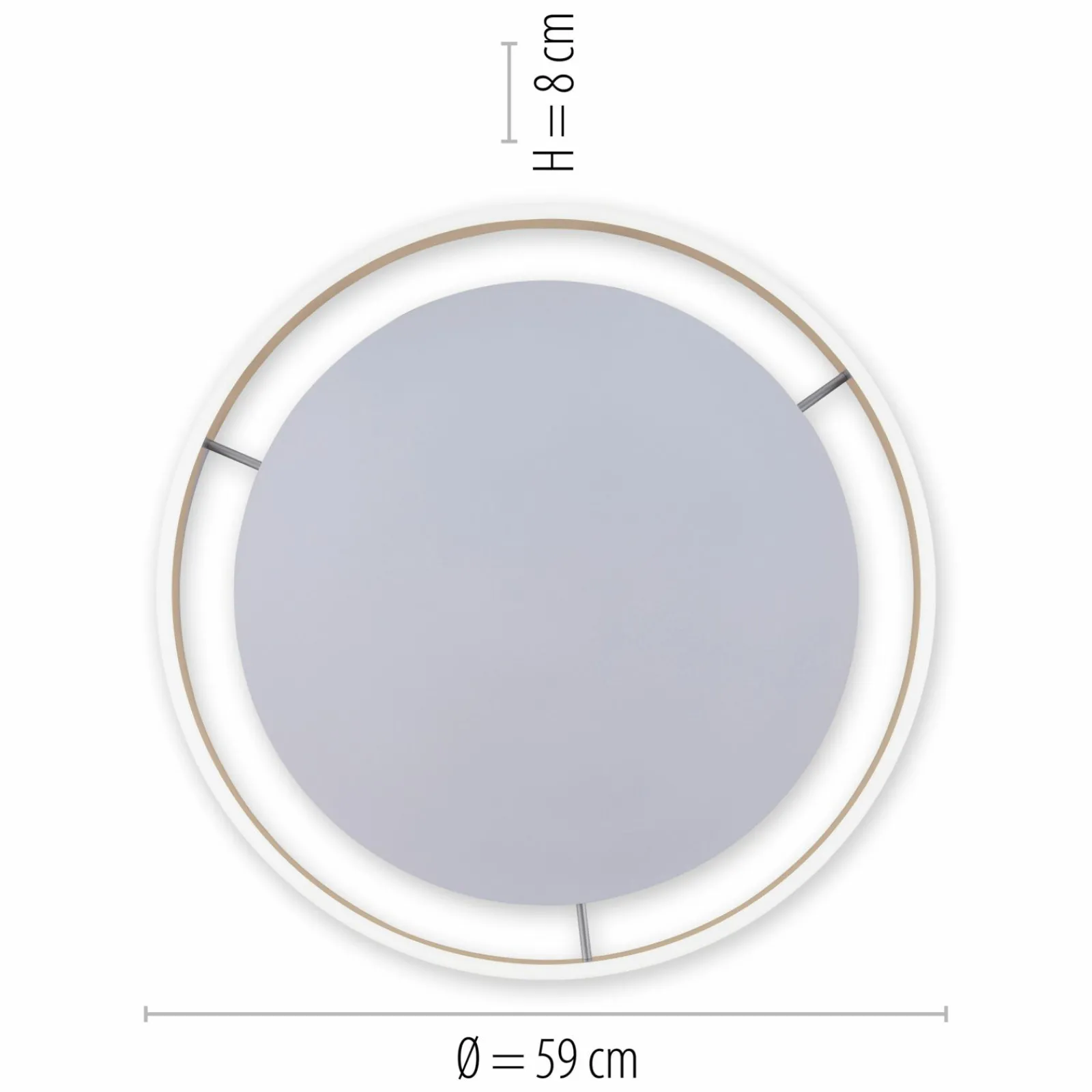 Deckenleuchten>Paul Neuhaus LED-Deckenleuchte 1flg goldfarben
