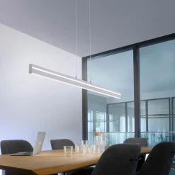 Pendelleuchten>Paul Neuhaus LED-Pendelleuchte 1flg silberfarben