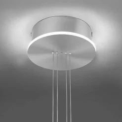 Paul Neuhaus LED-Pendelleuchte 2flg silberfarben^ Pendelleuchten