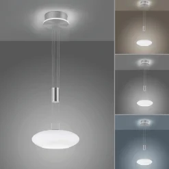 Paul Neuhaus LED-Pendelleuchte 2flg silberfarben^ Pendelleuchten