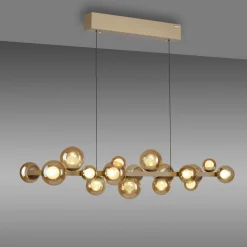 Pendelleuchten>Paul Neuhaus LED-Pendelleuchte 18flg braun