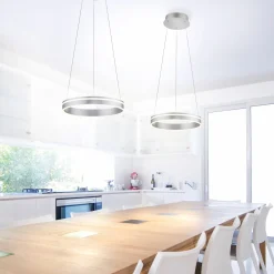 Paul Neuhaus LED-Pendelleuchte 1flg silberfarben^ Pendelleuchten