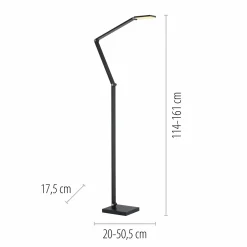 Paul Neuhaus LED-Stehleuchte 1flg grau^ Stehleuchten