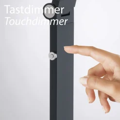 Paul Neuhaus LED-Stehleuchte 1flg grau^ Stehleuchten