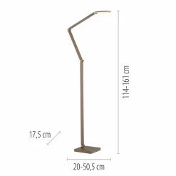 Paul Neuhaus LED-Stehleuchte 1flg braun^ Stehleuchten