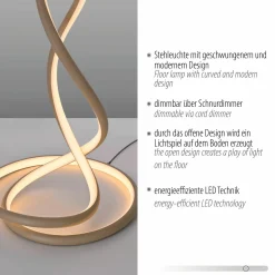 Paul Neuhaus LED-Stehleuchte 1flg braun^ Stehleuchten