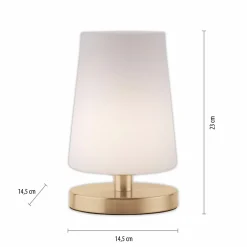 Tischleuchten>Paul Neuhaus LED-Tischleuchte 1flg goldfarben